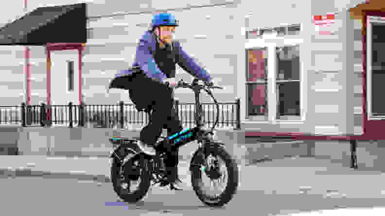 Man riding a Lectric XP 3.0 ebike