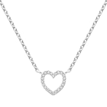 Product image of Brilliant Earth Heart Pavé diamond necklace