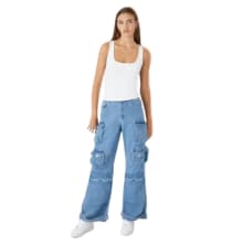 Product image of Forever 21 Straight-Leg Cargo Jeans