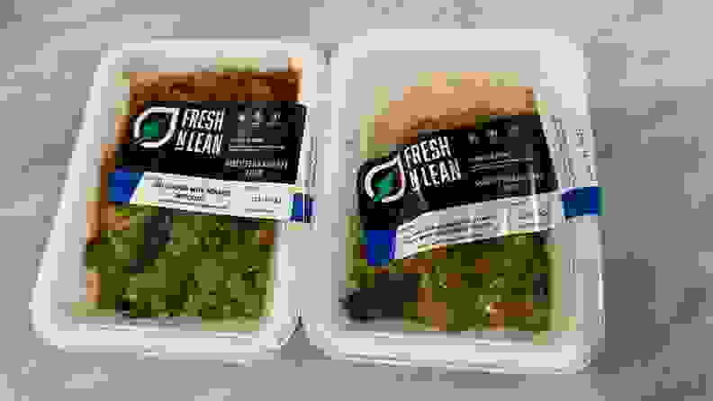 Two sealed meal packagings.