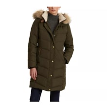 Product image of Lauren Ralph Lauren Women's Faux-Fur-Trim Hooded Puffer Coat