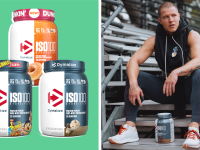 49ers running back Christian McCaffrey and Dymatize protein powder